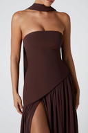 Draped Scarf-Style Maxi Dress