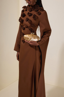 Acrylic Metal Button Clutch Bag