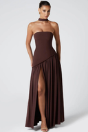 Draped Scarf-Style Maxi Dress