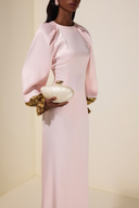 Acrylic Metal Button Clutch Bag