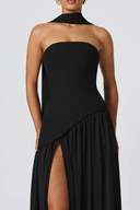 Draped Scarf-Style Maxi Dress