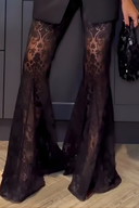 V-Neck Button-Up Long Sleeve Waisted Blazer Set