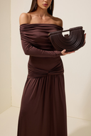 PU Semi-Circular Woven Bag