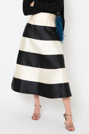 Elegant Colorblock Two-Piece Dress