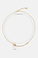 Faux Pearl Rose Necklace