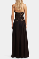 Stephanie Black Lace Maxi Dress