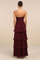 Strapless Ruffle Tier Maxi Dress