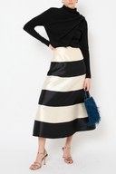 Elegant Colorblock Two-Piece Dress