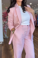 Pink Elegant and Modern Two-piece Suit