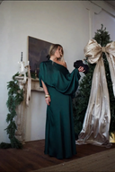 Convertible Draped Top & A-Line Maxi Skirt Set