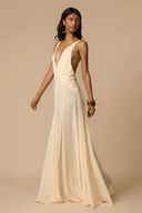 Sultry V-Neck Maxi Dress