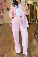 Pink Elegant and Modern Two-piece Suit