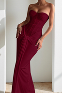 Strapless Slim-Fit Evening Dress