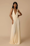 Sultry V-Neck Maxi Dress
