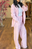 Pink Elegant and Modern Two-piece Suit