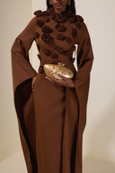 Acrylic Metal Button Clutch Bag