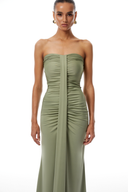 Off Shoulder Ruched Maxi Dress