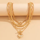 Vintage Big Heart Pendant Necklace