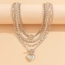Vintage Big Heart Pendant Necklace