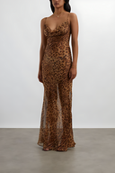 Savanna Print Maxi Dress