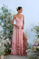 Frilled Bloom Elegance Maxi Dress