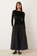 Sleek Sleeved Maxi Dress