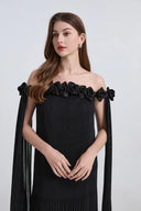 Hilton Chiffon Rose Dress